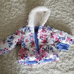 Girls flower print jacket